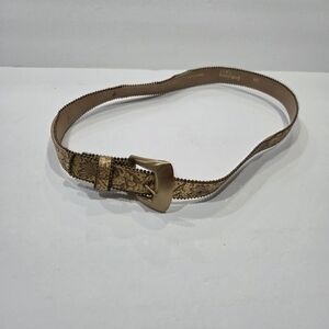 Motion East Elegant Gold Patterned Women's Belt Sz.S/M